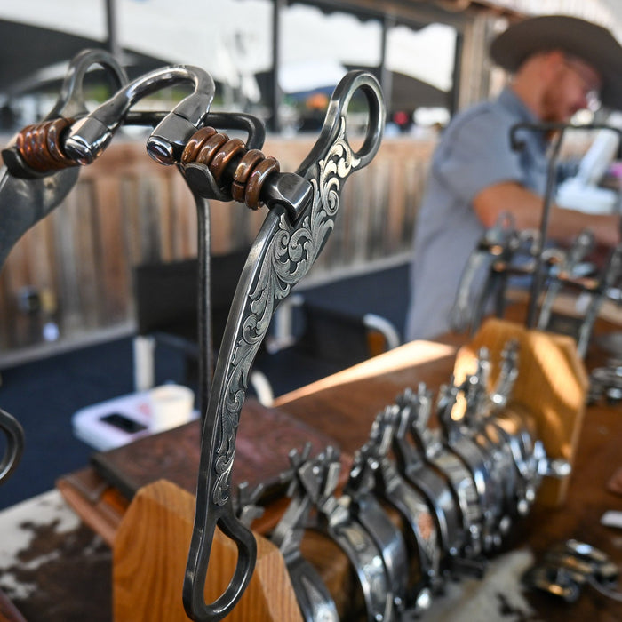 Ryan Edmonds Bit and Spur maker at Teskey's Trade Days
