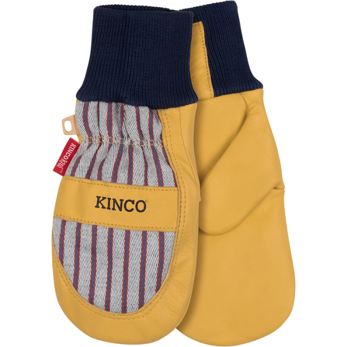 Kinco Kids Lined Grain Leather Palm Mitt With Knit Wrist For the Rancher - Gloves Kinco Kid's Small  