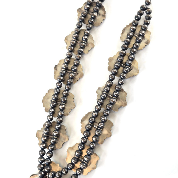 Carico Lake Turquoise Squash Blossom Necklace WOMEN - Accessories - Jewelry - Necklaces Sunwest Silver