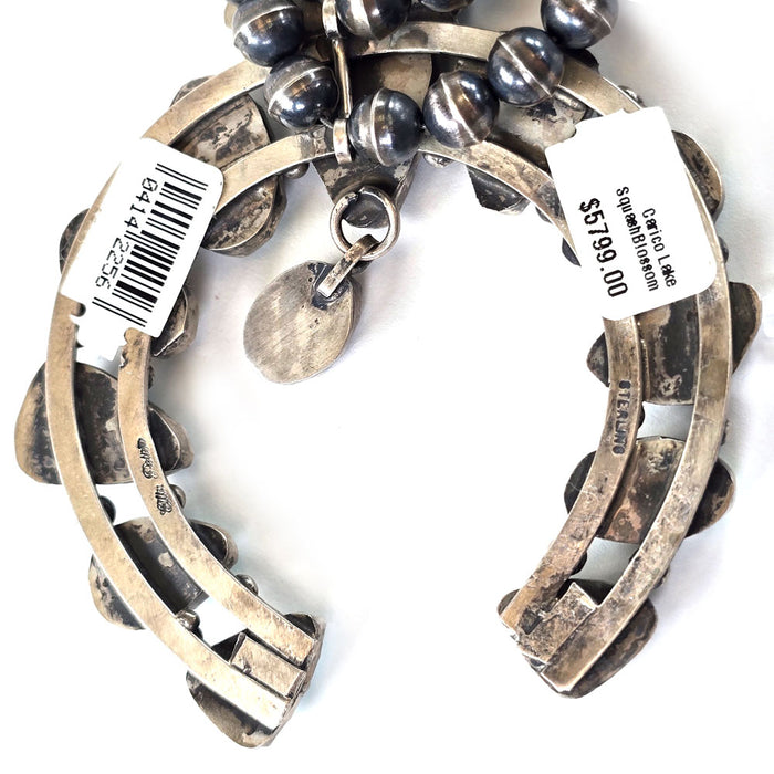 Carico Lake Turquoise Squash Blossom Necklace WOMEN - Accessories - Jewelry - Necklaces Sunwest Silver