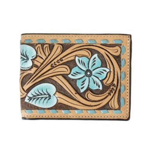 3D Floral Tooled Bi-Fold Wallet MEN - Accessories - Wallets & Money Clips M&F Western Products