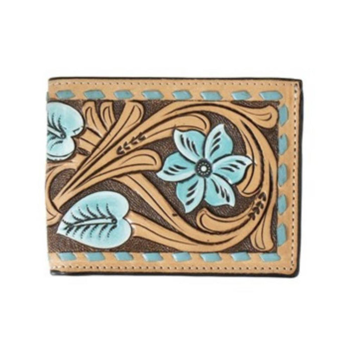 3D Floral Tooled Bi-Fold Wallet MEN - Accessories - Wallets & Money Clips M&F Western Products
