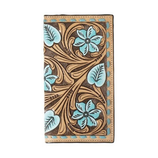 3D Floral Tooled Rodeo Wallet MEN - Accessories - Wallets & Money Clips M&F Western Products