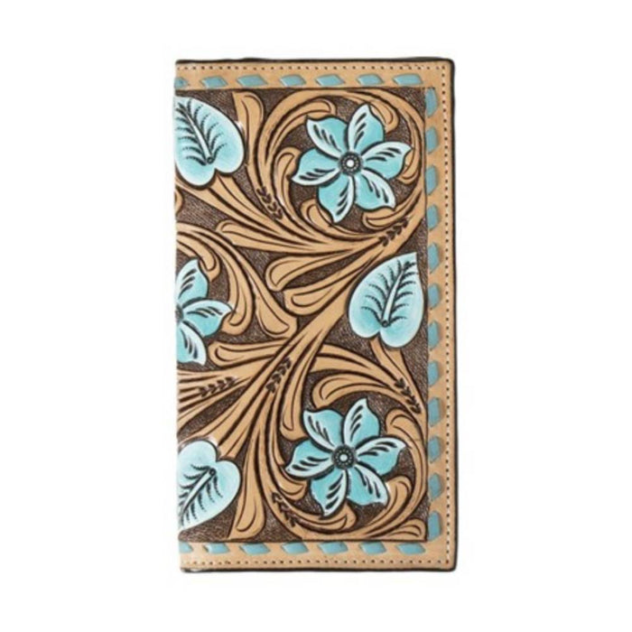 3D Floral Tooled Rodeo Wallet MEN - Accessories - Wallets & Money Clips M&F Western Products