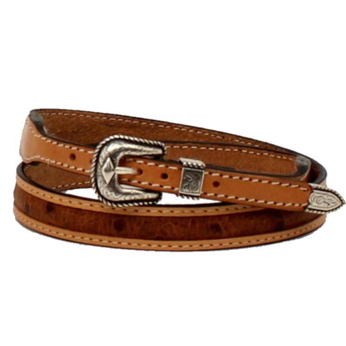 3D Brown Ostrich Hatband HATS - HAT RESTORATION & ACCESSORIES M&F Western Products