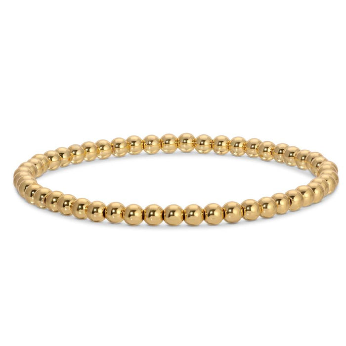 4mm Gold Beaded Bracelet WOMEN - Accessories - Jewelry - Bracelets Splendid Iris