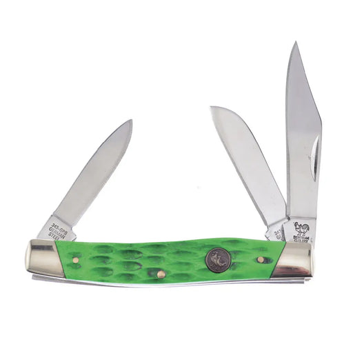 Hen & Rooster Bone Small Stockman Knives Hen & Rooster