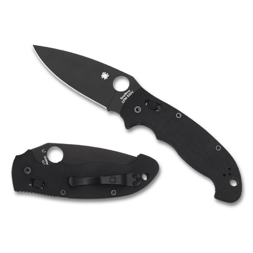 Spyderco Manix 2 XL Black G-10 Black Blade Knives Spyderco