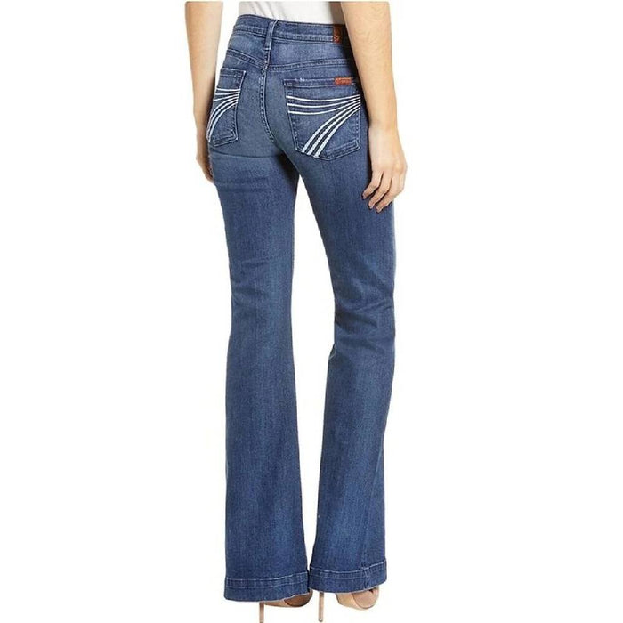 7 For All Mankind Tailorless Dojo - Lake Blue WOMEN - Clothing - Jeans 7 For All Mankind