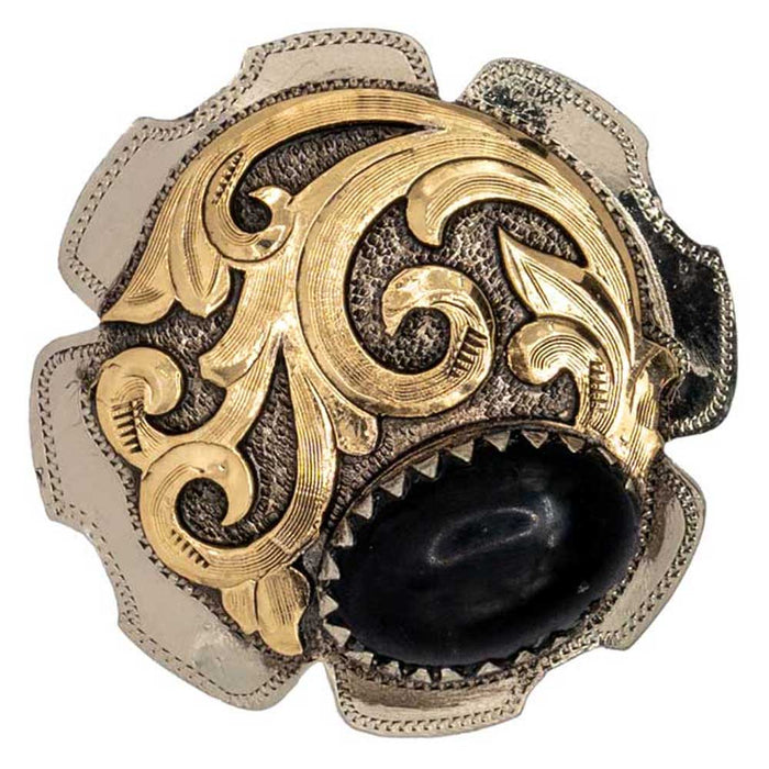 Black and Gold Antique Concho Tack - Conchos & Hardware MISC