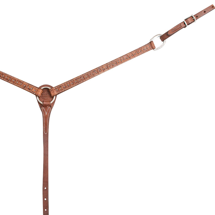 Martin Saddlery 1" Exotic Breast Collar w/Silver Dots