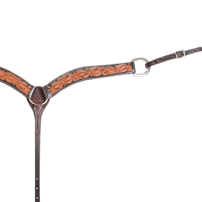 Martin Saddlery 2" Floral Tooled Breast Collar