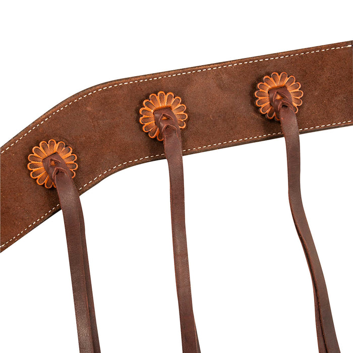 Martin Saddlery 2-3/4" Skirting Breast Collar w/Rosettes & Strings