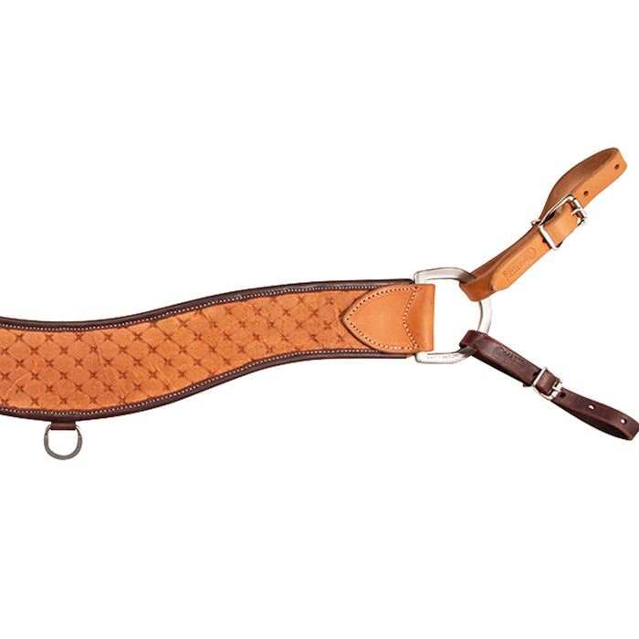 Martin Saddlery 4" Quilted Stamp Steer Roper Breast Collar
