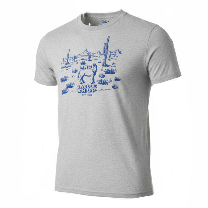Teskey's Bad Burro Saddle Shop Tee - Desert Oatmeal/Blue