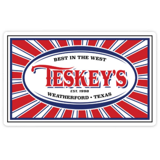 Teskey's Best In The West Sticker TESKEY'S GEAR - Stickers Teskey's