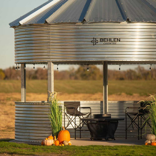 BinVista 16' Galvanized Gazebo (In-Store Only) Equipment - Panels/Gates Behlen Country