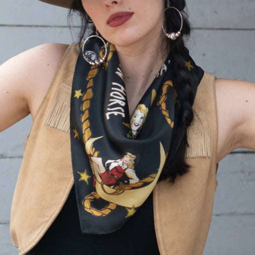 Fringe Scarves "Always Saddle Your Own Horse" Long Wild Rag ACCESSORIES - Additional Accessories - Wild Rags & Scarves Fringe Scarves