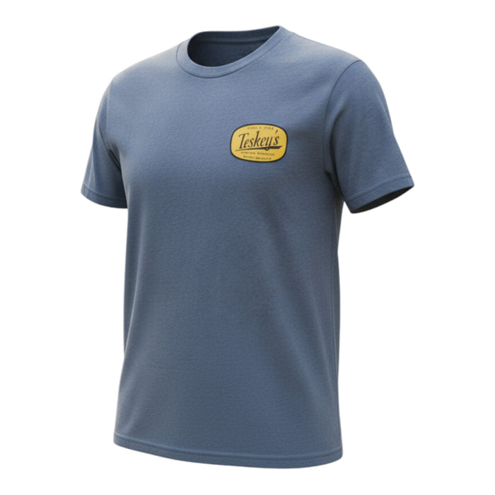 Teskey's Brazos River Tee - Heather Navy