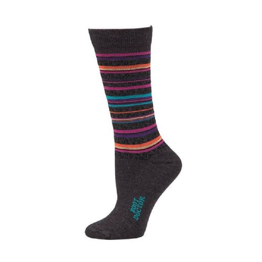 Boot Doctor Leopard Stripe Crew Sock WOMEN - Clothing - Intimates & Hosiery M&F Western Products