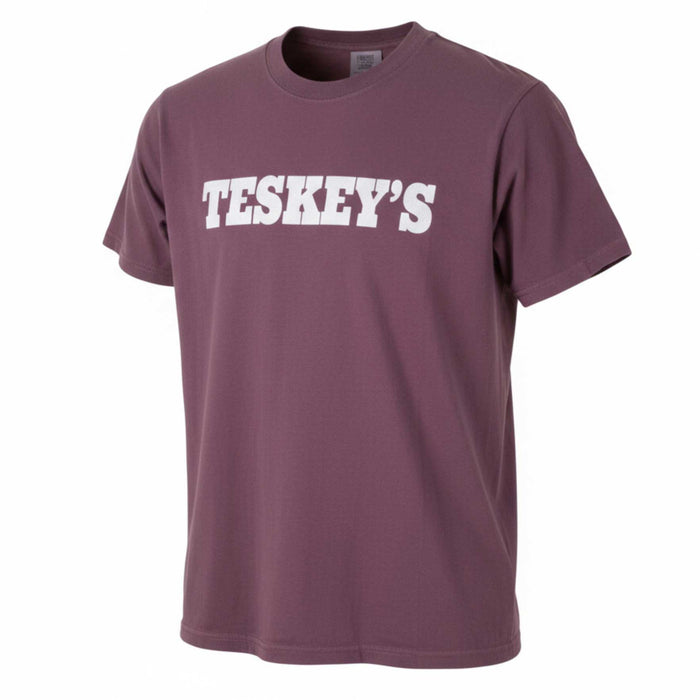 Teskey's Plain Logo Tee - Berry