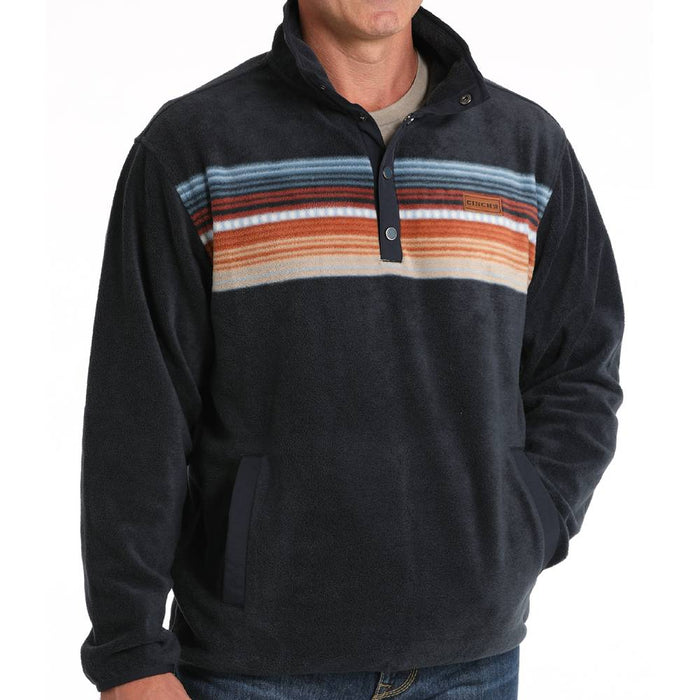 Cinch Men's Striped Fleece Pullover MEN - Clothing - Pullovers & Hoodies Cinch