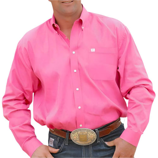 Cinch Men's Solid Pink Shirt MEN - Clothing - Shirts - Long Sleeve Cinch