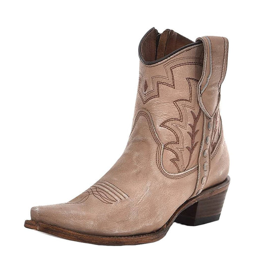 * Circle G Sand Embroidery Ankle Boot - FINAL SALE WOMEN - Footwear - Boots - Booties Corral Boots