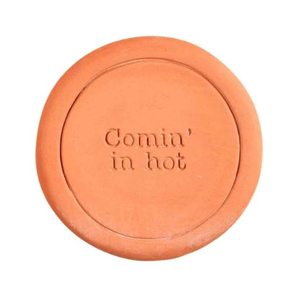 Mud Pie "Comin' In Hot" Warming Coaster HOME & GIFTS - Home Decor - Decorative Accents Mud Pie   