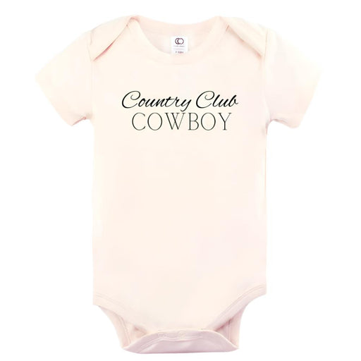 Country Club Cowboy Organic Onesie KIDS - Baby - Unisex Baby Clothing The Southern Bunny