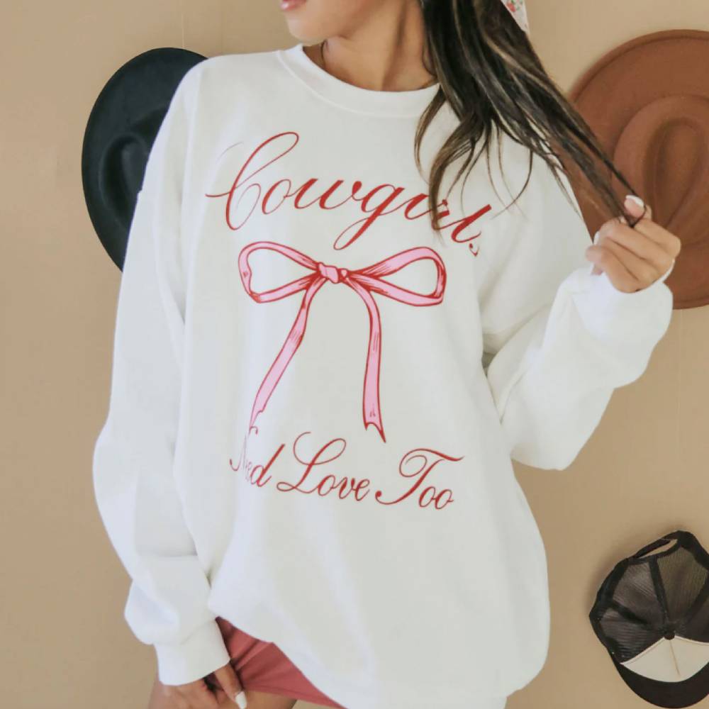 "Cowgirls Need Love" Sweatshirt WOMEN - Clothing - Pullover & Hoodies Charlie Southern   