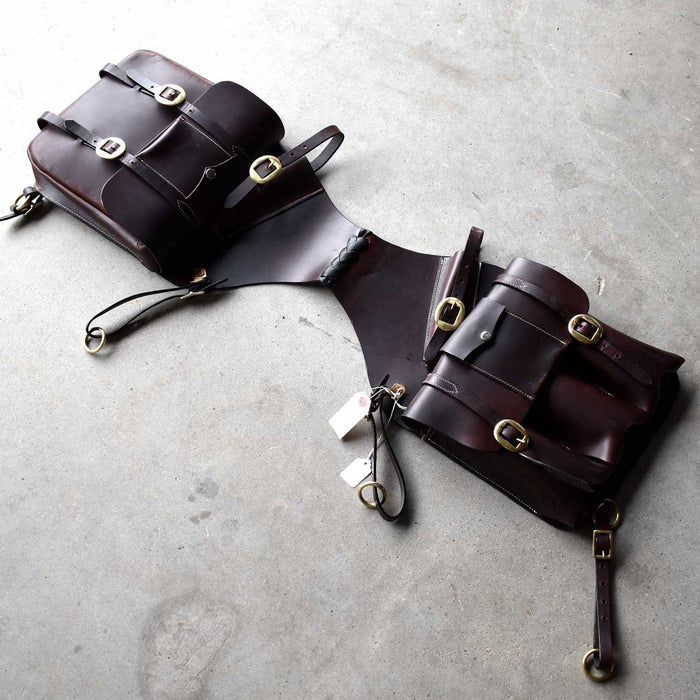 Teskey's Dark Leather Medicine Bags