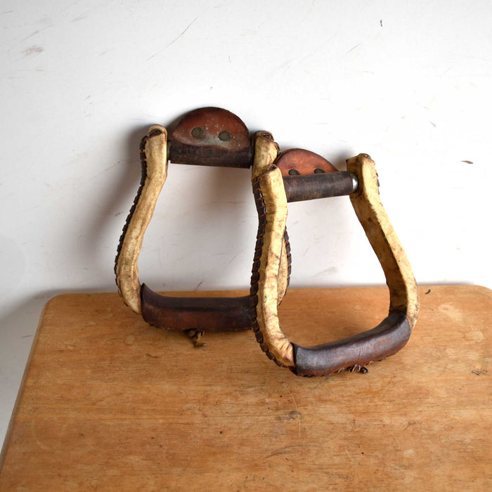 Used Rawhide Stirrups