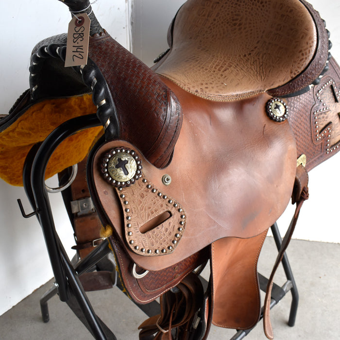 Used 15.5" Double T Rider Saddle Sale Barn DOUBLE T SADDLERY