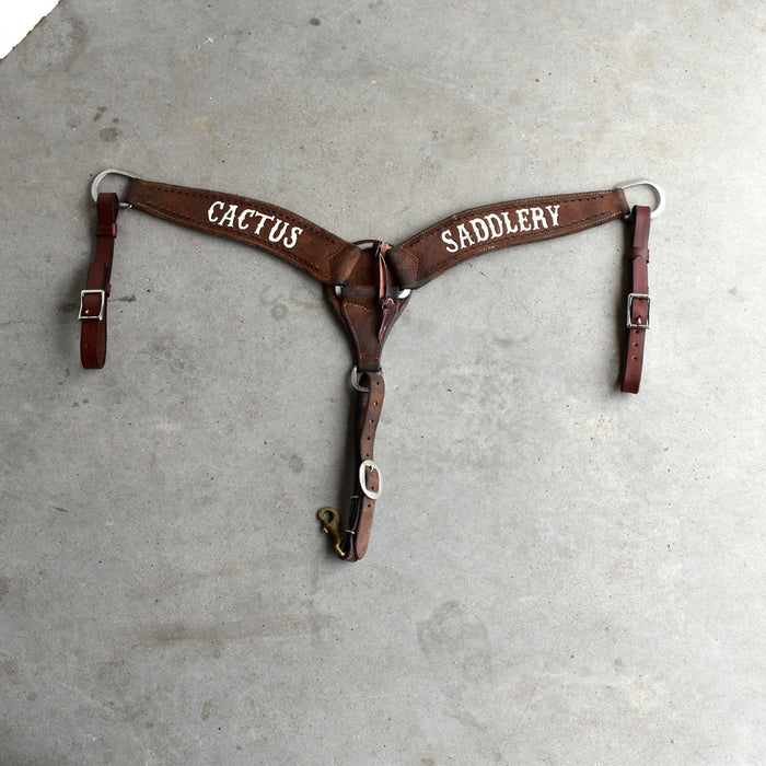 Used Cactus Saddlery Roughout Breast Collar Sale Barn CACTUS SADDLERY