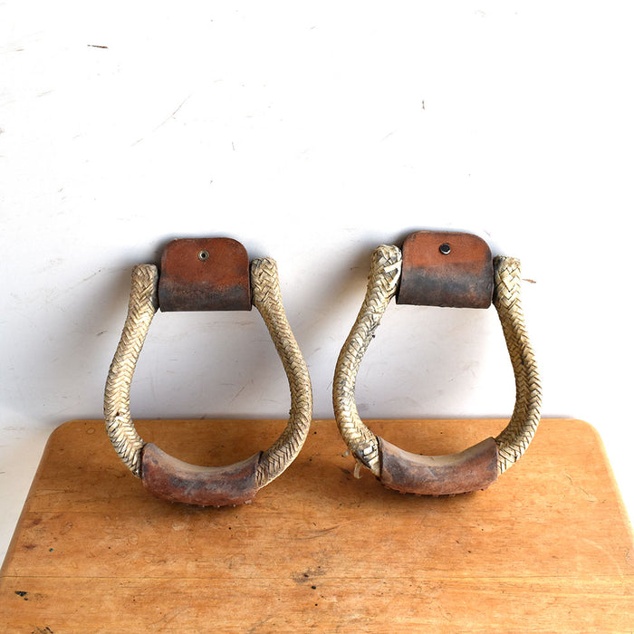 Used Braided Rawhide Covered Metal Stirrups Sale Barn Teskey's