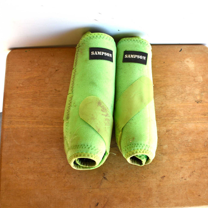 Used Neon Green Sampson Splint Boots
