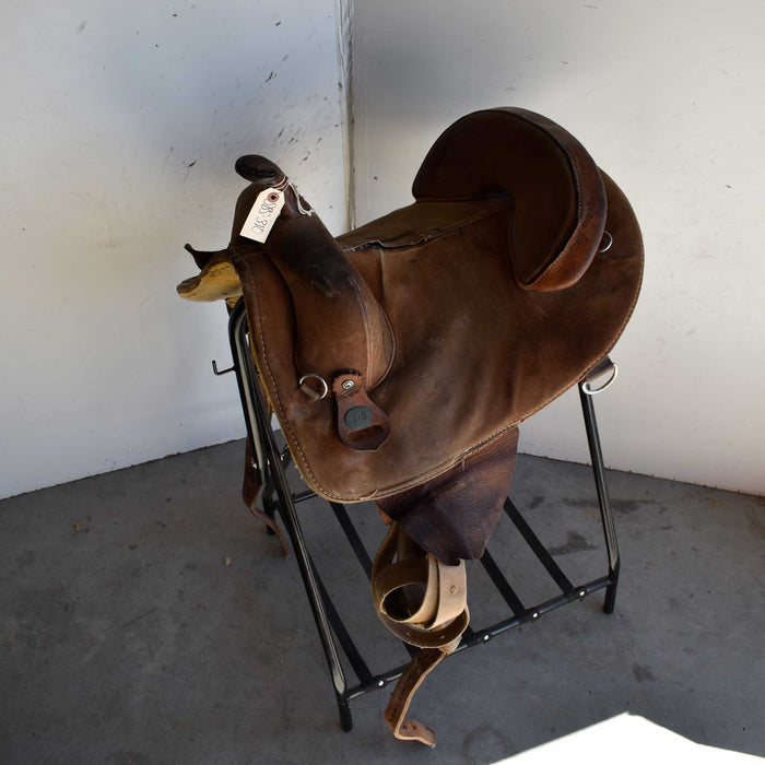 Used 14" Bob Marshall Non-Rider Decor Only Saddle