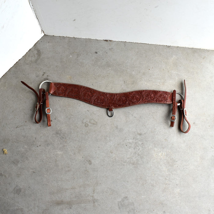 Used Cactus Saddlery Floral Tooled Tripping Collar Sale Barn CACTUS SADDLERY