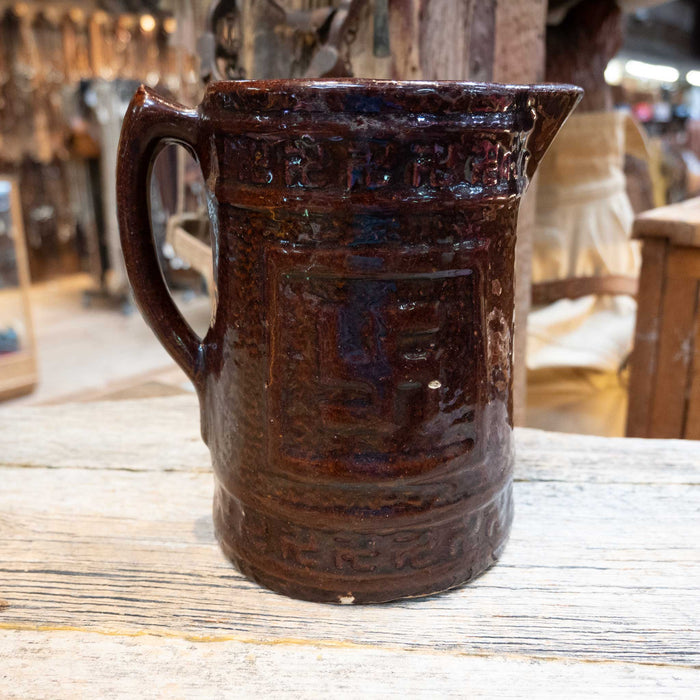 Vintage 1920's Ceramic Stoneware Pitcher