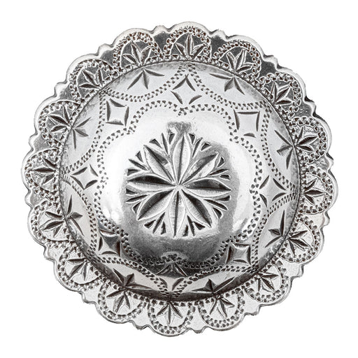 Antique Windrose Engraved Concho Tack - Conchos & Hardware MISC