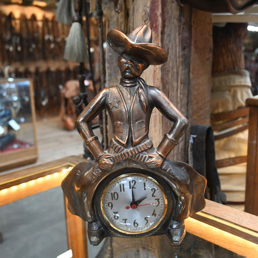 1960s Copper Bow-Legged Sheriff Clock Collectibles Teskey's