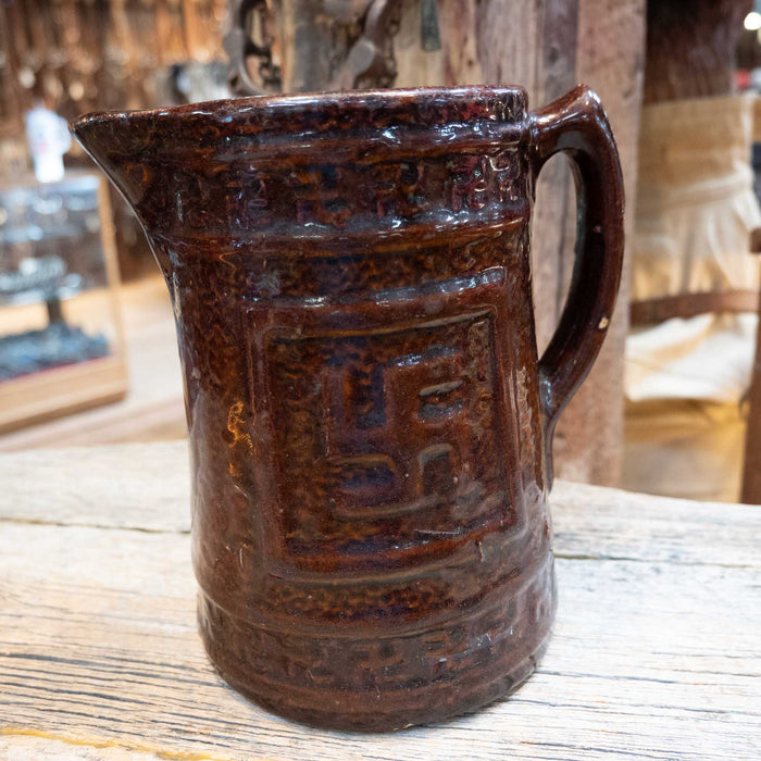 Vintage 1920's Ceramic Stoneware Pitcher
