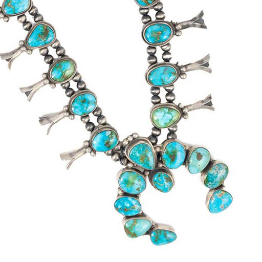 Lorenzo Juan Sonoran Gold Squash Blossom Necklace WOMEN - Accessories - Jewelry - Necklaces Indian Touch of Gallup