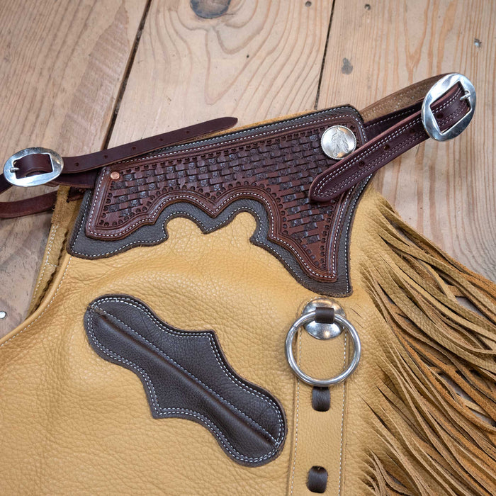 Teskey's Tan Versatility Shotgun Chaps Tack - Chaps & Chinks Teskeys