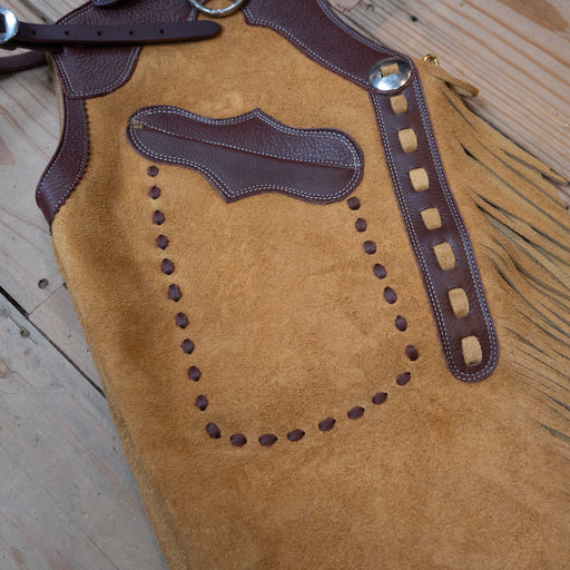 Small Tan Rough-Out Chinks Tack - Chaps & Chinks Teskey's