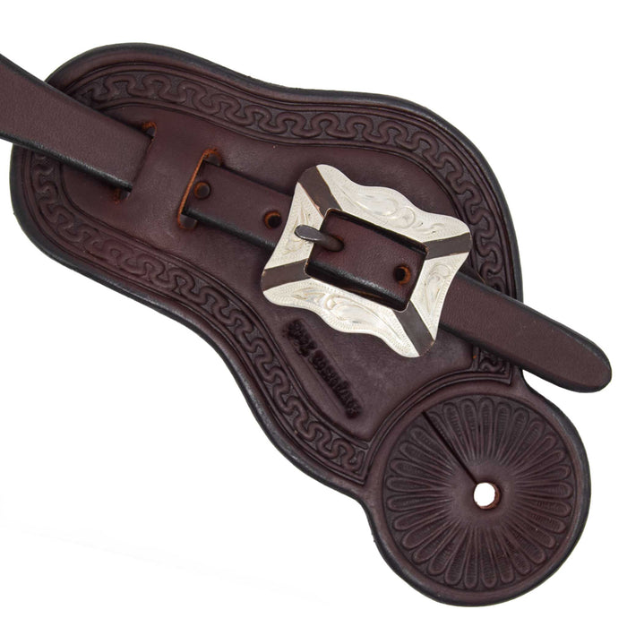 Cowperson Tack Running W Buckaroo Spur Straps w/Fancy Buckle Tack - Spur Straps Cowperson Tack