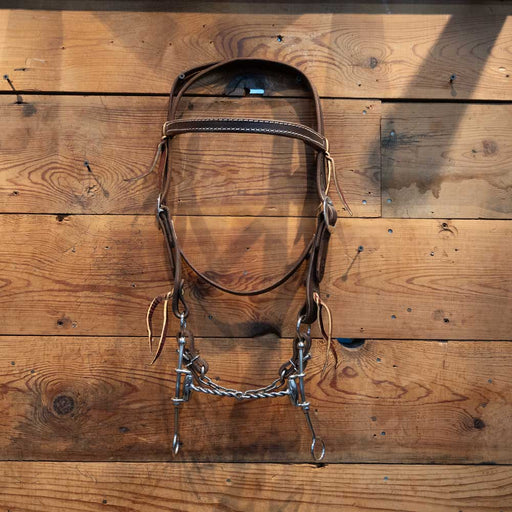 CHS Lil' Beau Twisted Snaffle Bridle Tack - Training Cow Horse Supply