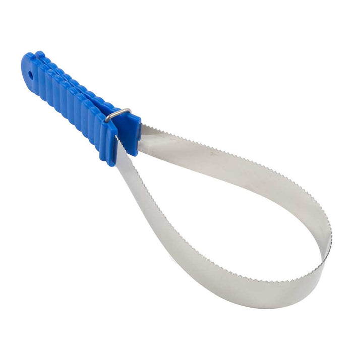 Teskey's Metal Shedding Blade With Grip Equine - Grooming Teskey's Saddlery Blue