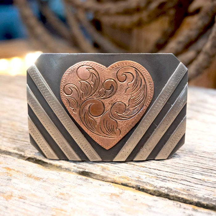 Turtle Jones Copper Heart Buckle ACCESSORIES - Additional Accessories - Buckles Turtle Jones